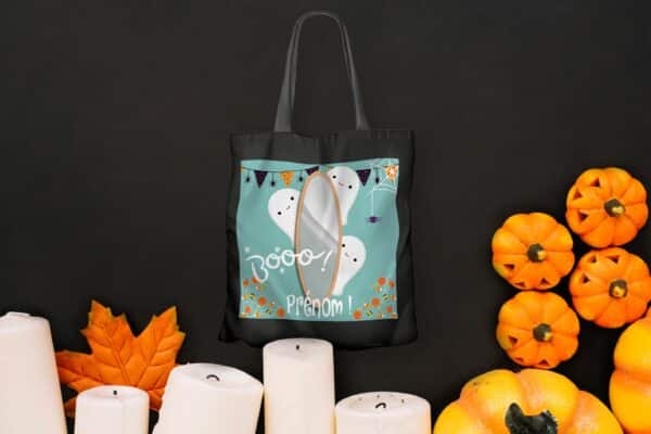 Tote Bag Fantôme noir