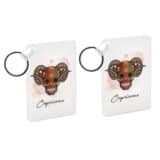 Porte-clés Rouge signe du Zodiaque Calavera