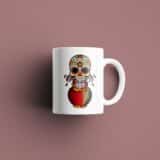 Tasse signe Verseau Calavera Rouge