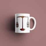 Tasse signe Balance Calavera rouge