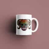 Tasse signe Bélier Calavera Rouge