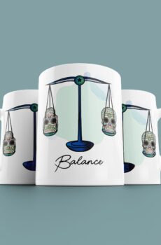 Tasse signe Balance Calavera