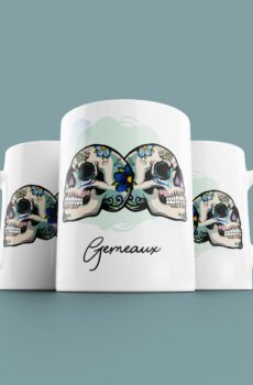 Tasse signe Gémeaux Calavera