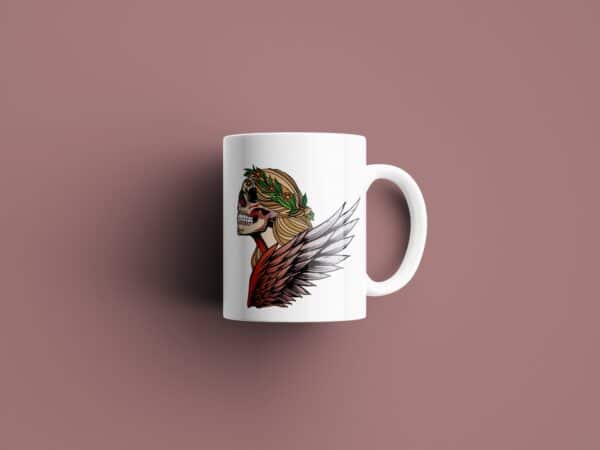 Tasse signe Vierge Calavera Rouge