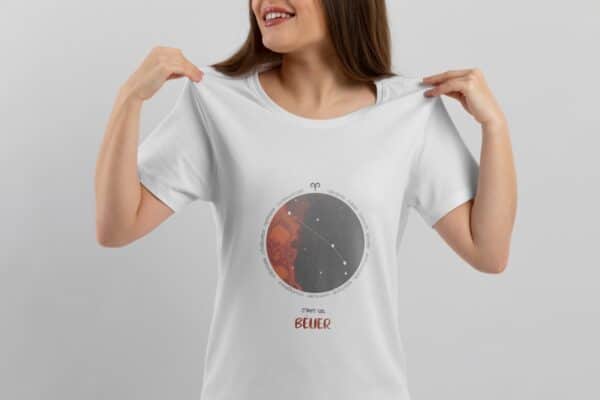 Tee-shirt astro personnalité Femme