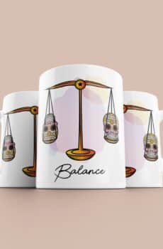 Tasse signe Balance Calavera