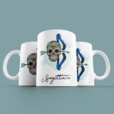 Tasse signe Sagittaire Calavera