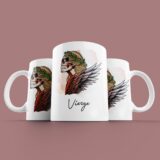 Tasse signe Vierge Calavera Rouge