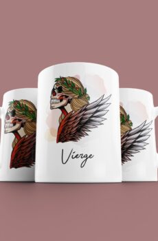 Tasse signe Vierge Calavera Rouge