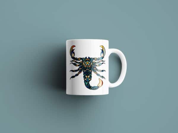 Tasse signe Scorpion Calavera