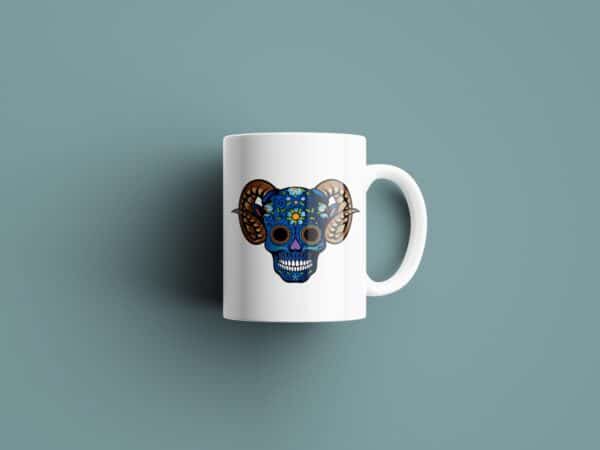 Tasse signe Capricorne Calavera