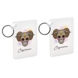 Porte-clés Rose signe du Zodiaque Calavera