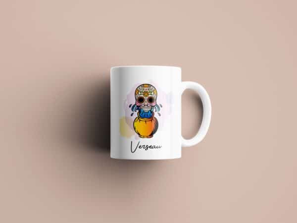 Tasse signe Verseau Calavera