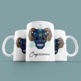 Tasse signe Capricorne Calavera