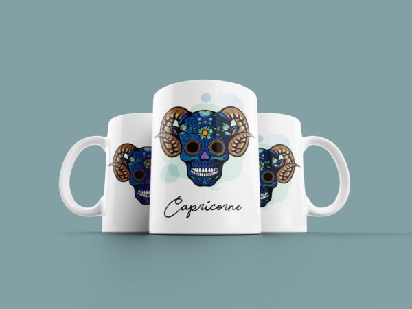 Tasse signe Capricorne Calavera