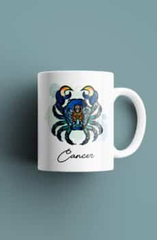 Tasse signe Cancer Calavera