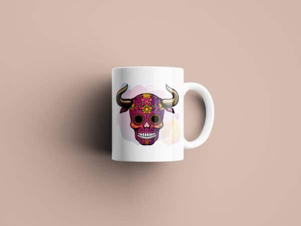 Tasse signe Taureau Calavera