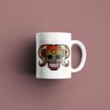 Tasse signe Bélier Calavera Rouge