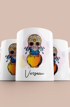 Tasse signe Verseau Calavera