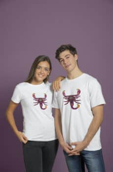 Tee shirt calavera scorpion