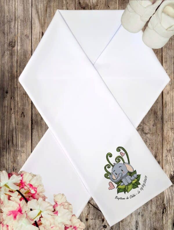 Linge Blanc de Baptême - Famille Animaux – Image 2