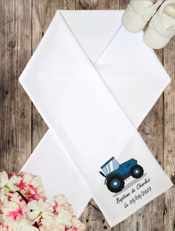 Linge Blanc de Baptême - Tracteur – Image 2