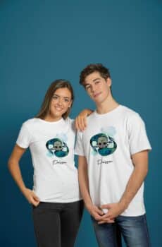 Photo T shirt Poisson Bleu