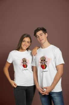 Photo T-shirt Verseau rouge