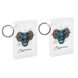 Porte-clés Bleu signe du Zodiaque Calavera