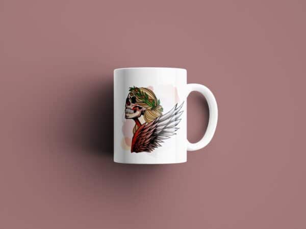 Tasse signe Vierge Calavera Rouge