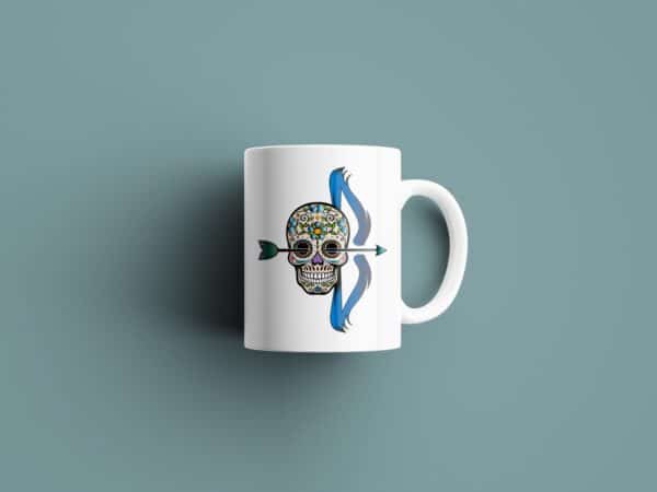 Tasse signe Sagittaire Calavera