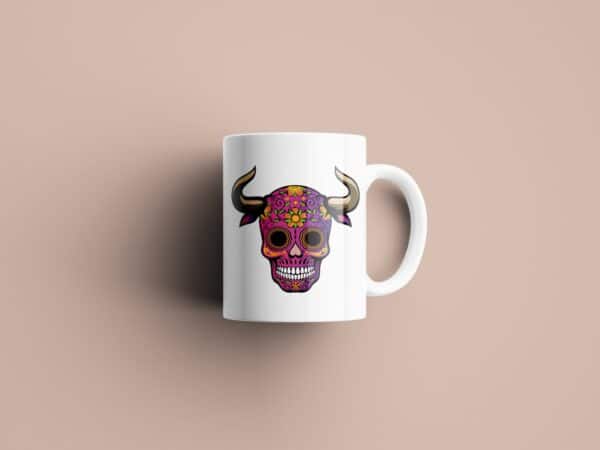 Tasse signe Taureau Calavera