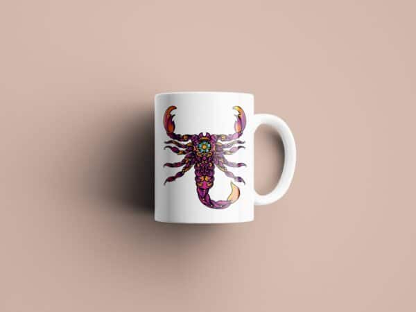 Tasse signe Scorpion Calavera