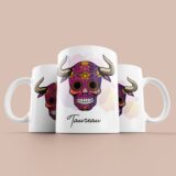 Tasse signe Taureau Calavera