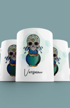 Tasse signe Verseau Calavera