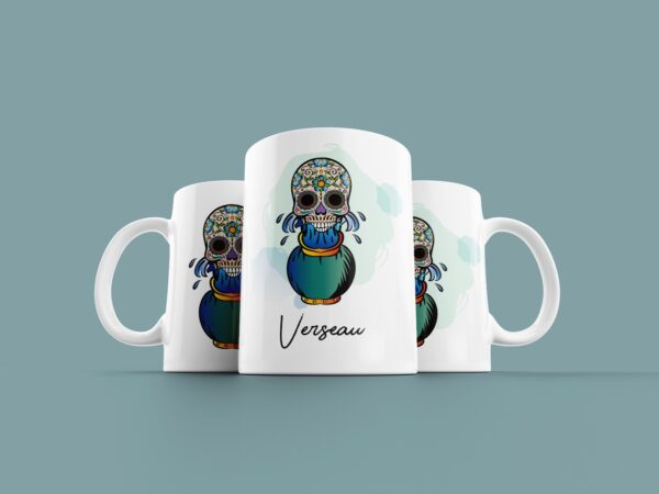 Tasse signe Verseau Calavera