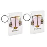 Porte-clés Rose signe du Zodiaque Calavera – Image 2