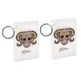 Porte-clés Rose signe du Zodiaque Calavera – Image 3