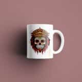 Tasse signe Lion Calavera Rouge