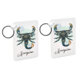 Porte-clés Bleu signe du Zodiaque Calavera