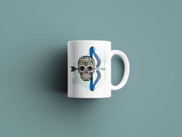 Tasse signe Sagittaire Calavera