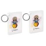 Porte-clés Rose signe du Zodiaque Calavera – Image 6