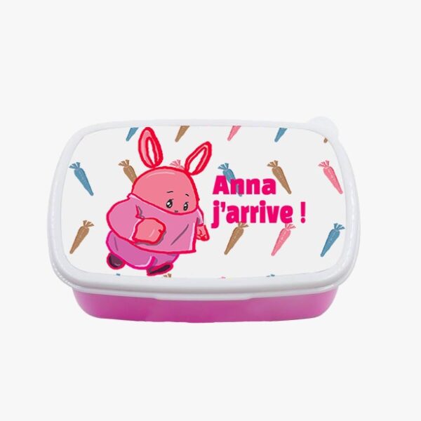 Boîte à goûter "J'arrive" pour Enfant