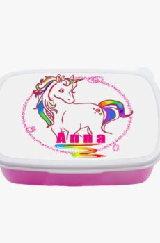 Boite à gouter licorne personnalisé