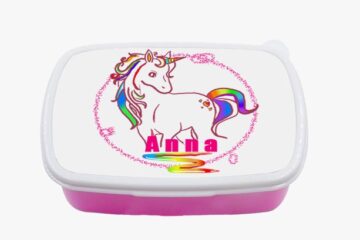 Boite à gouter licorne personnalisé