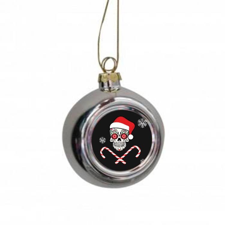 Boule de Noël tête de mort MAskPerso