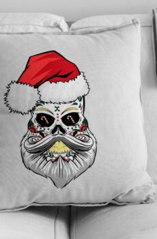 Coussin Calavera Noël