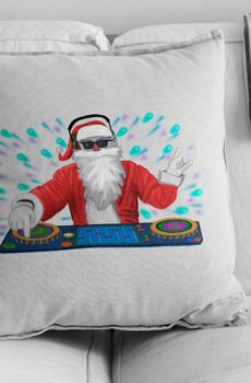 Coussin DJ Père Noël