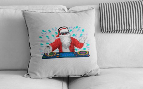 Coussin DJ Père Noël