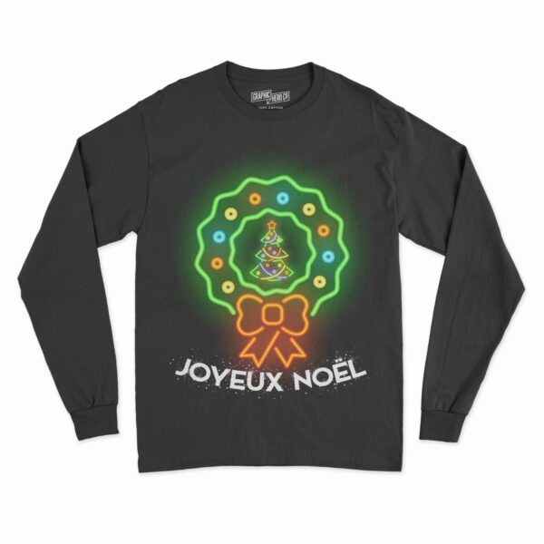 Sweatshirt de Noël Noir Homme